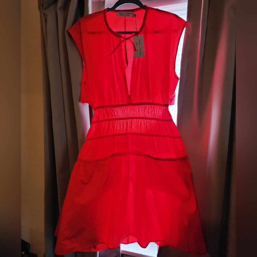 Proenza Schouler White Label Drawstring Mini Dress